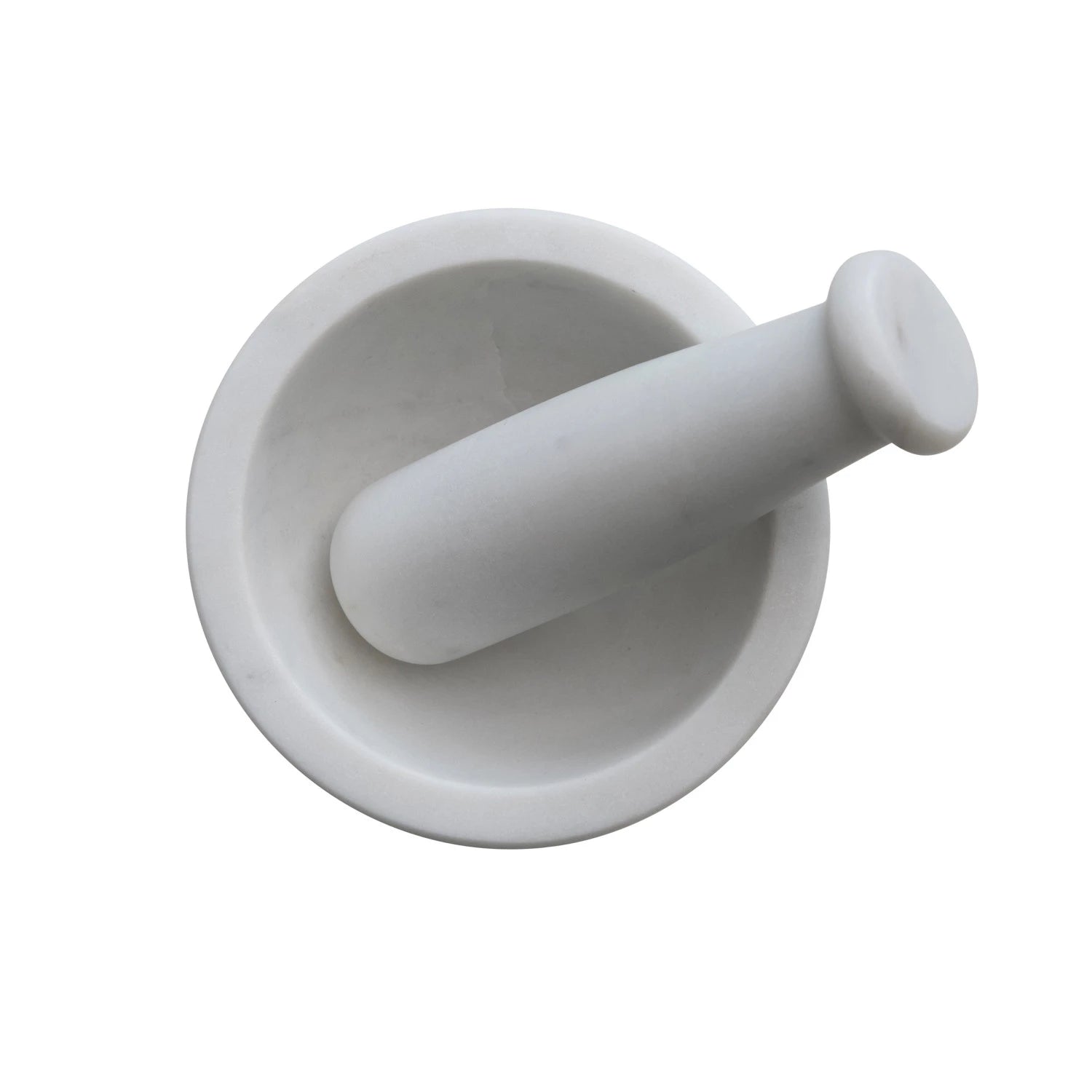 Marble Mortar & Pestle, White