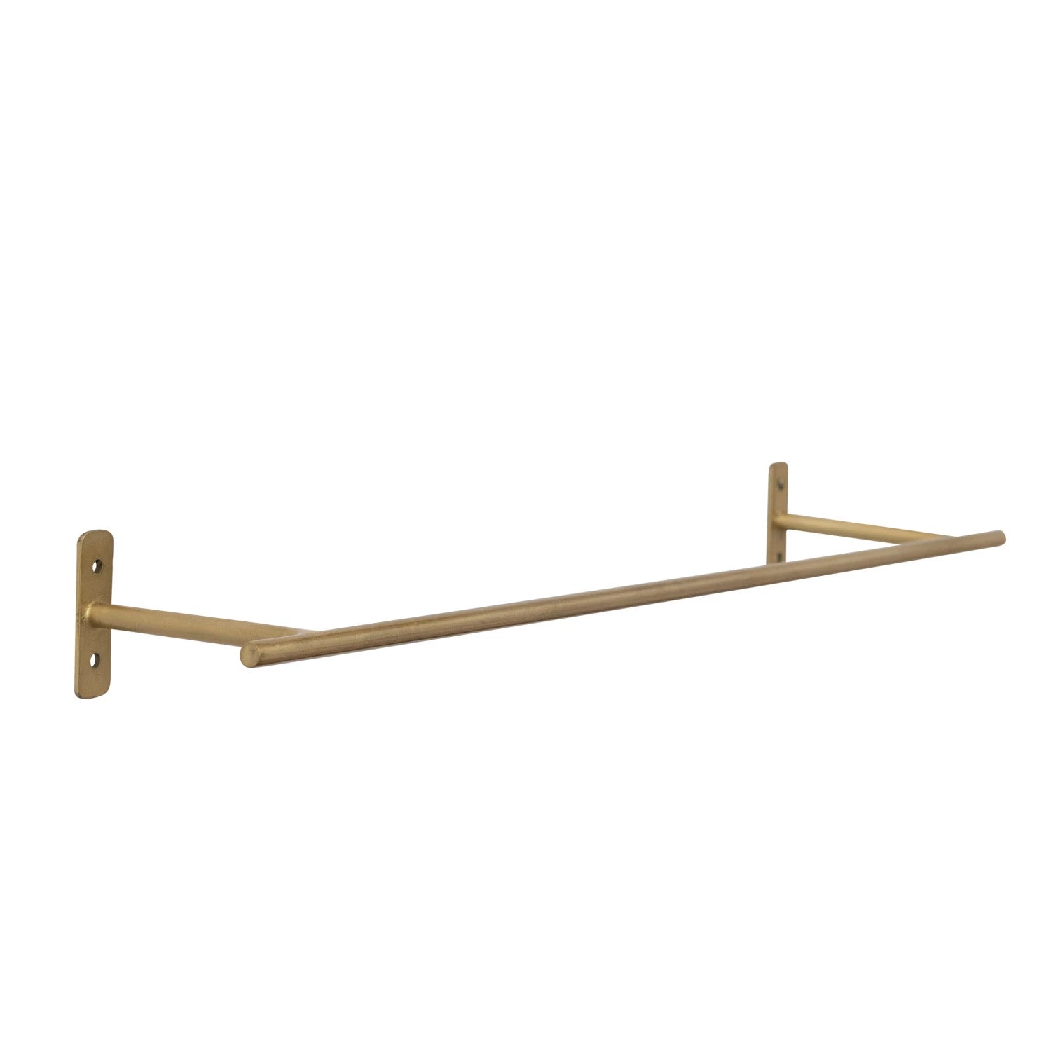 Metal Wall Rod, Matte Gold Finish