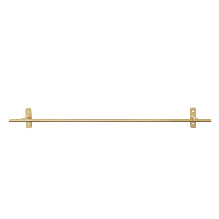 Metal Wall Rod, Matte Gold Finish