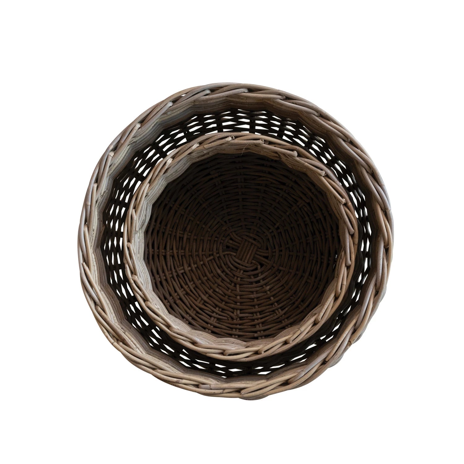 Hand-Woven Rattan Planter