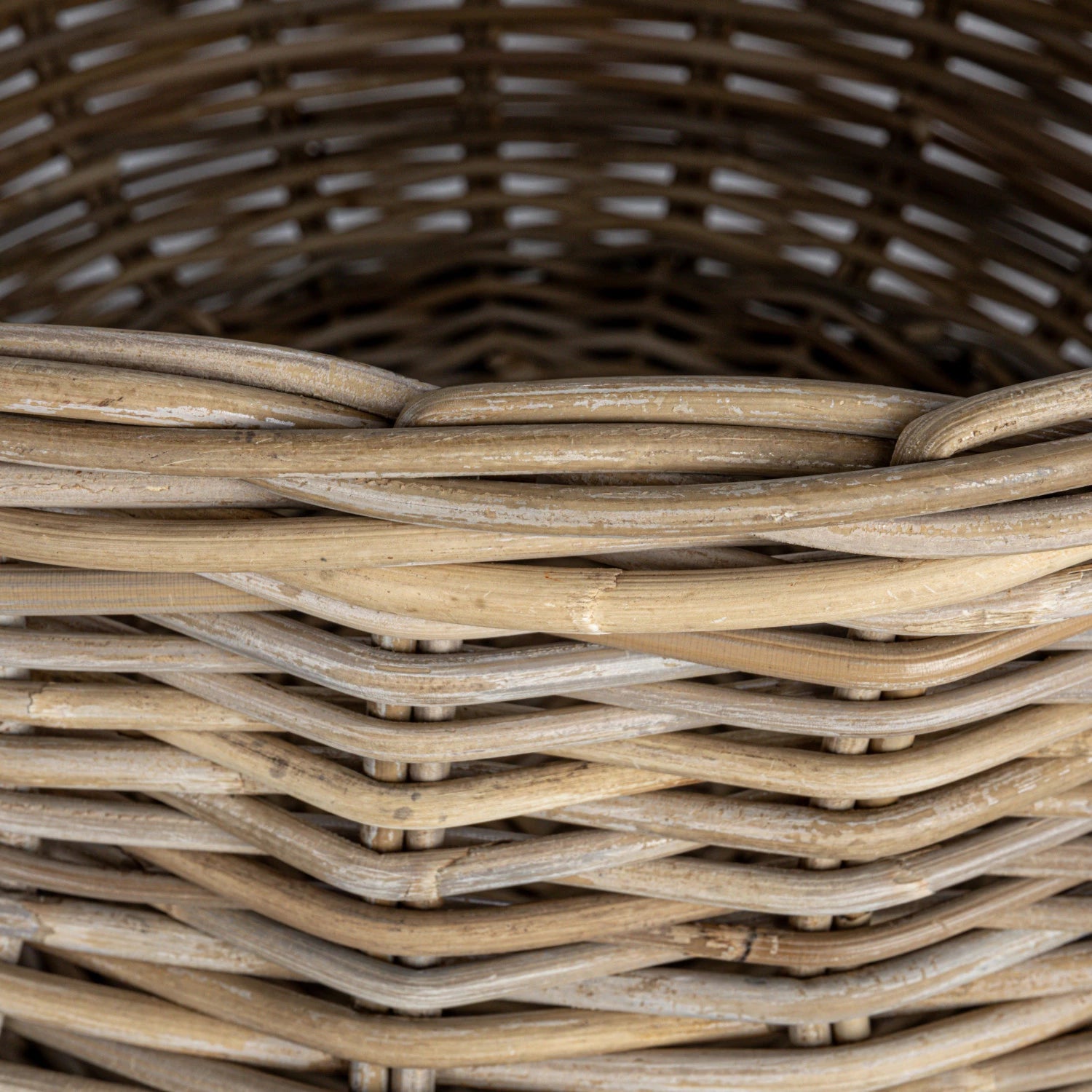 Hand-Woven Rattan Planter