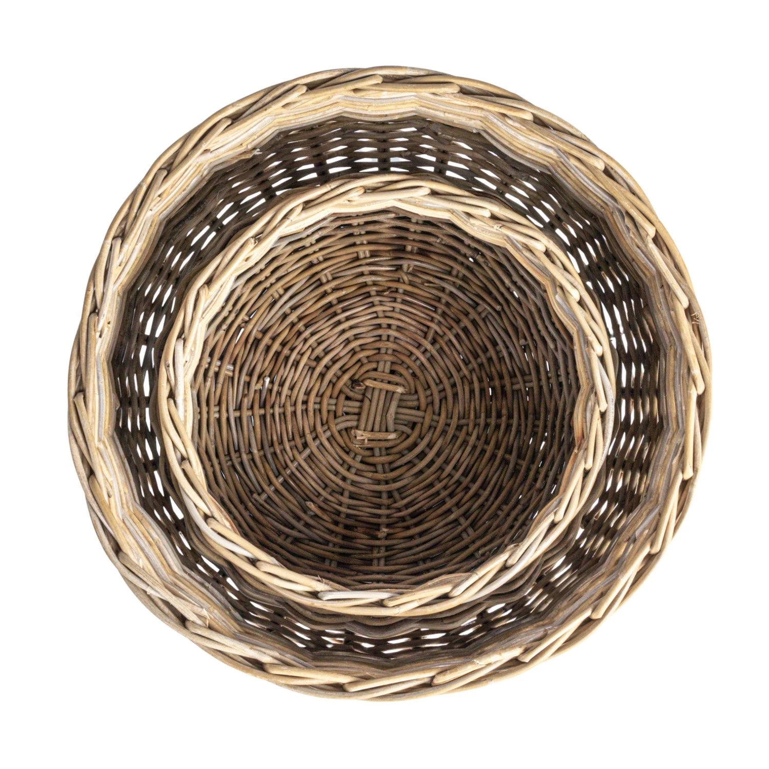 Hand-Woven Rattan Planter