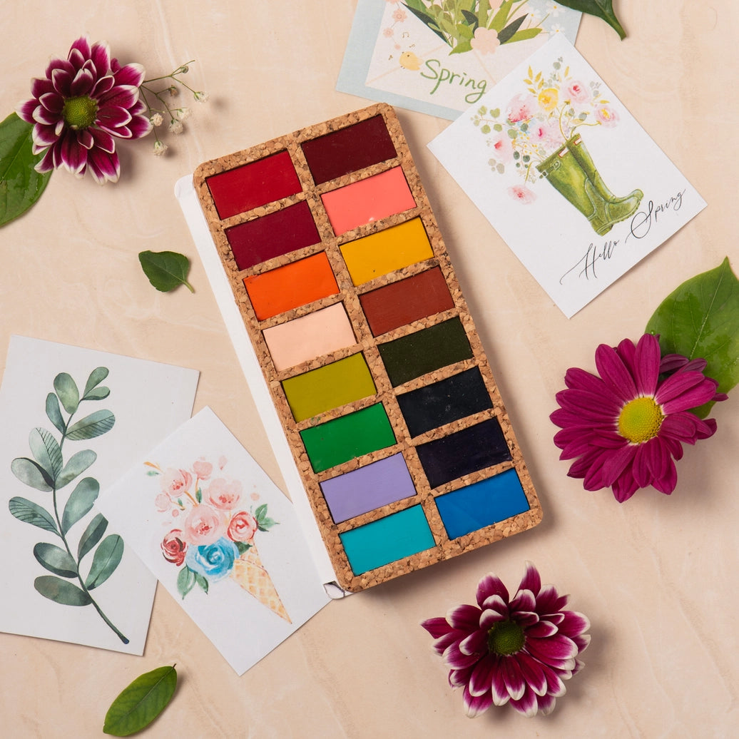 Viviva Watercolor Set - 16 Spring Colors