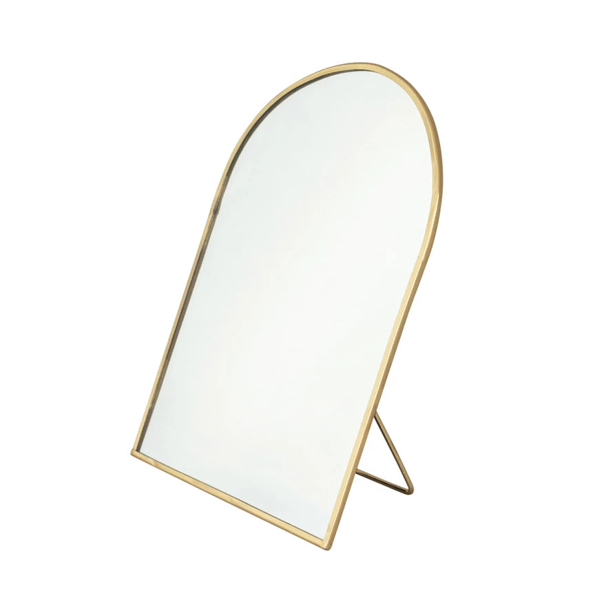 Brass Standing Mirror