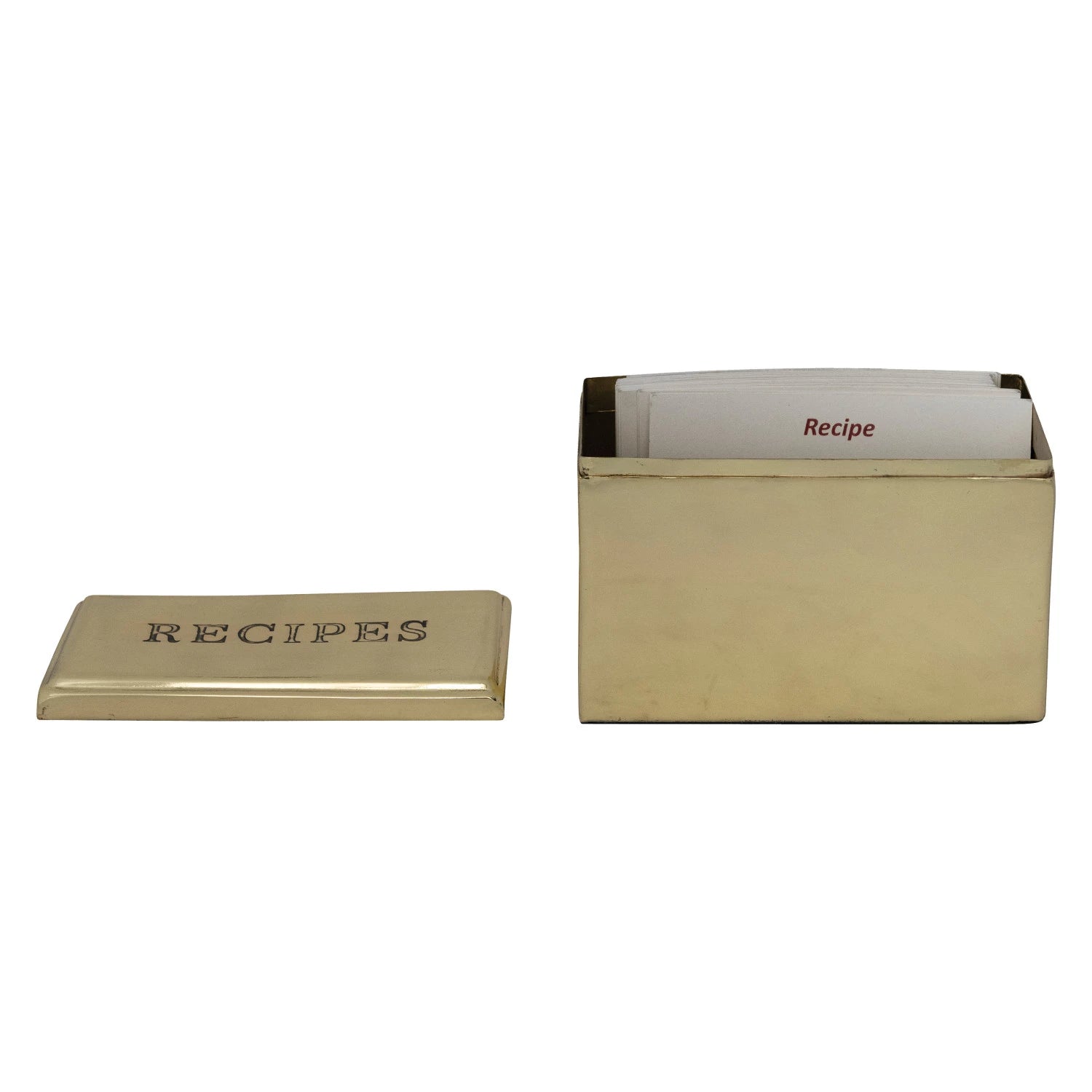 Etched Stainless Steel Recipe Box