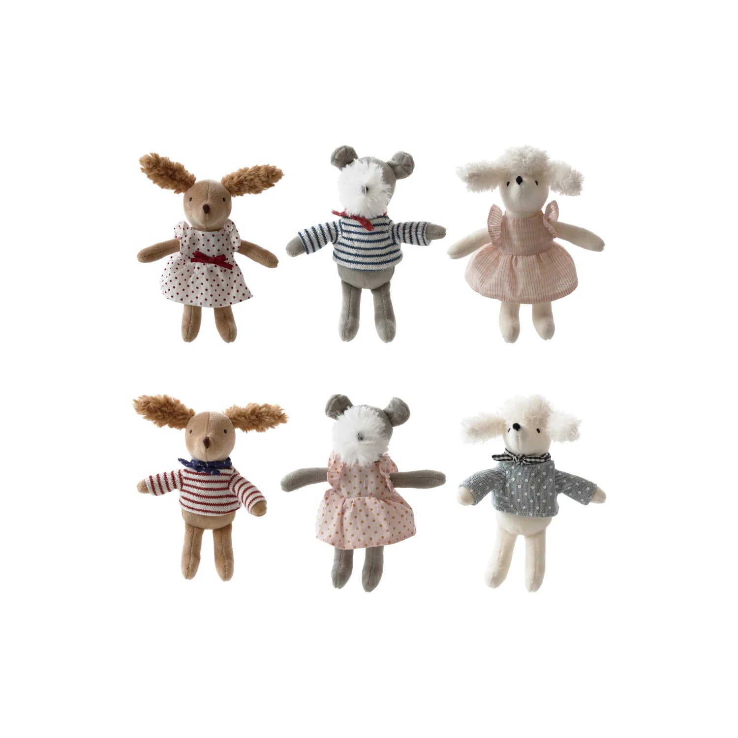 Plush Dogs in Clothes