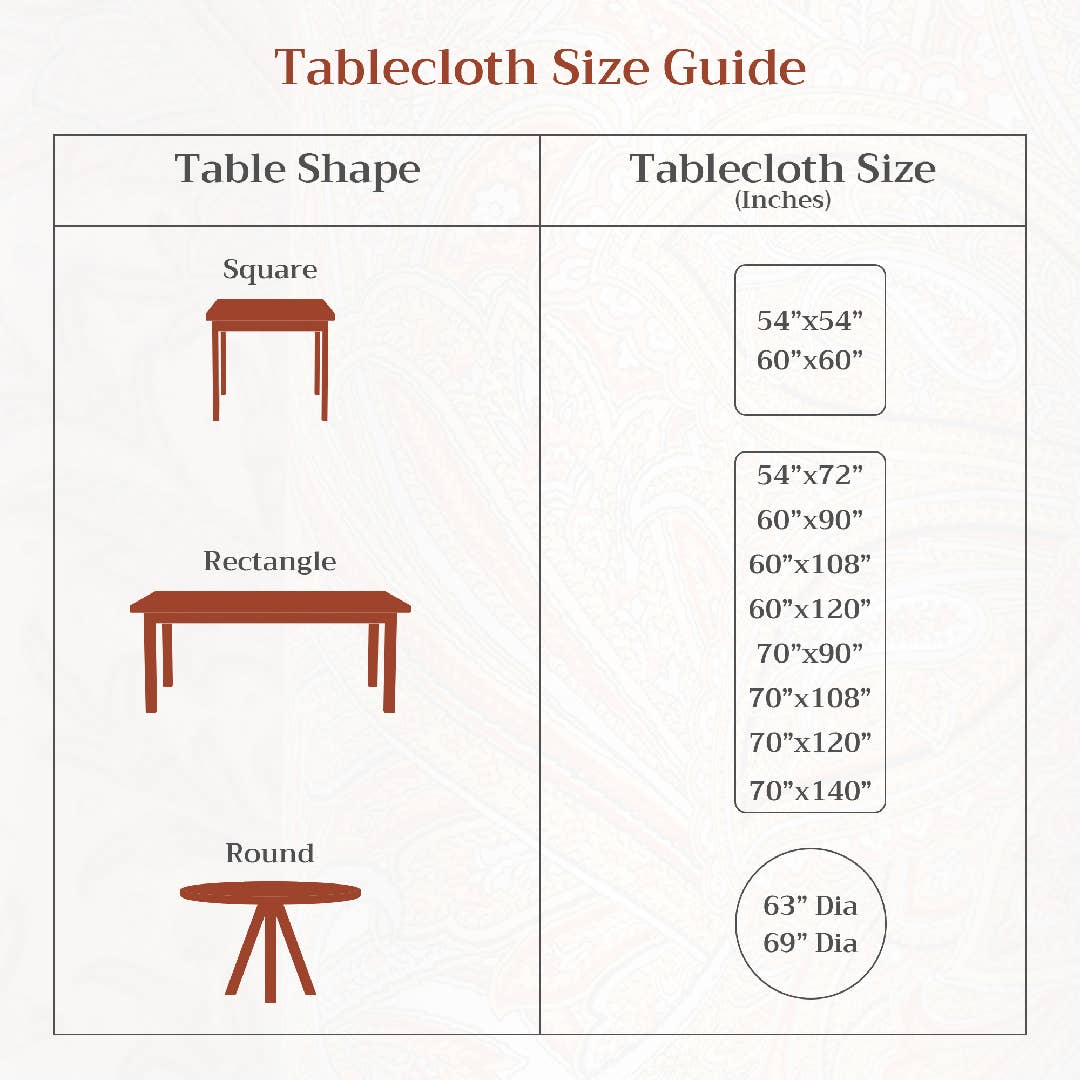 Kashmir Paisley Tablecloth
