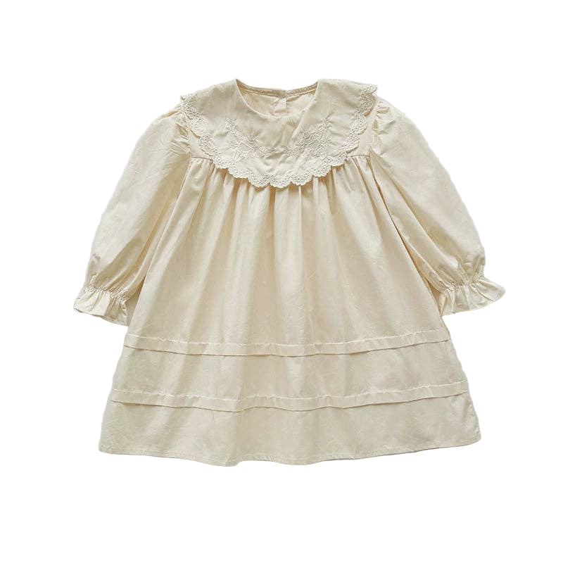 Autumn Flowers Long Sleeve Dress