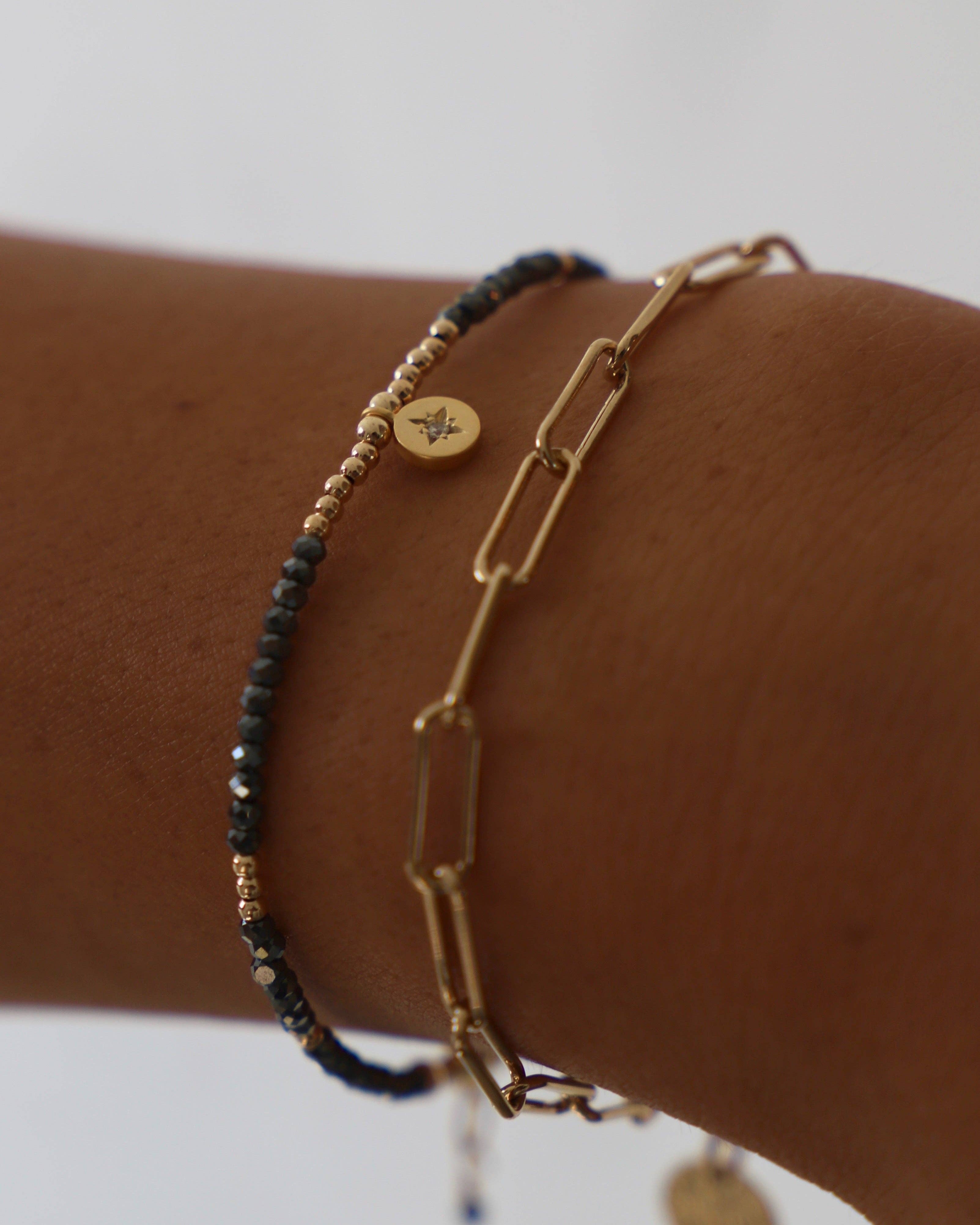 Beaded Star Medallion Bracelet