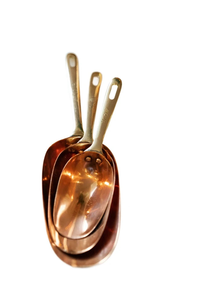 Copper Measuring Scoops (Set of 3)