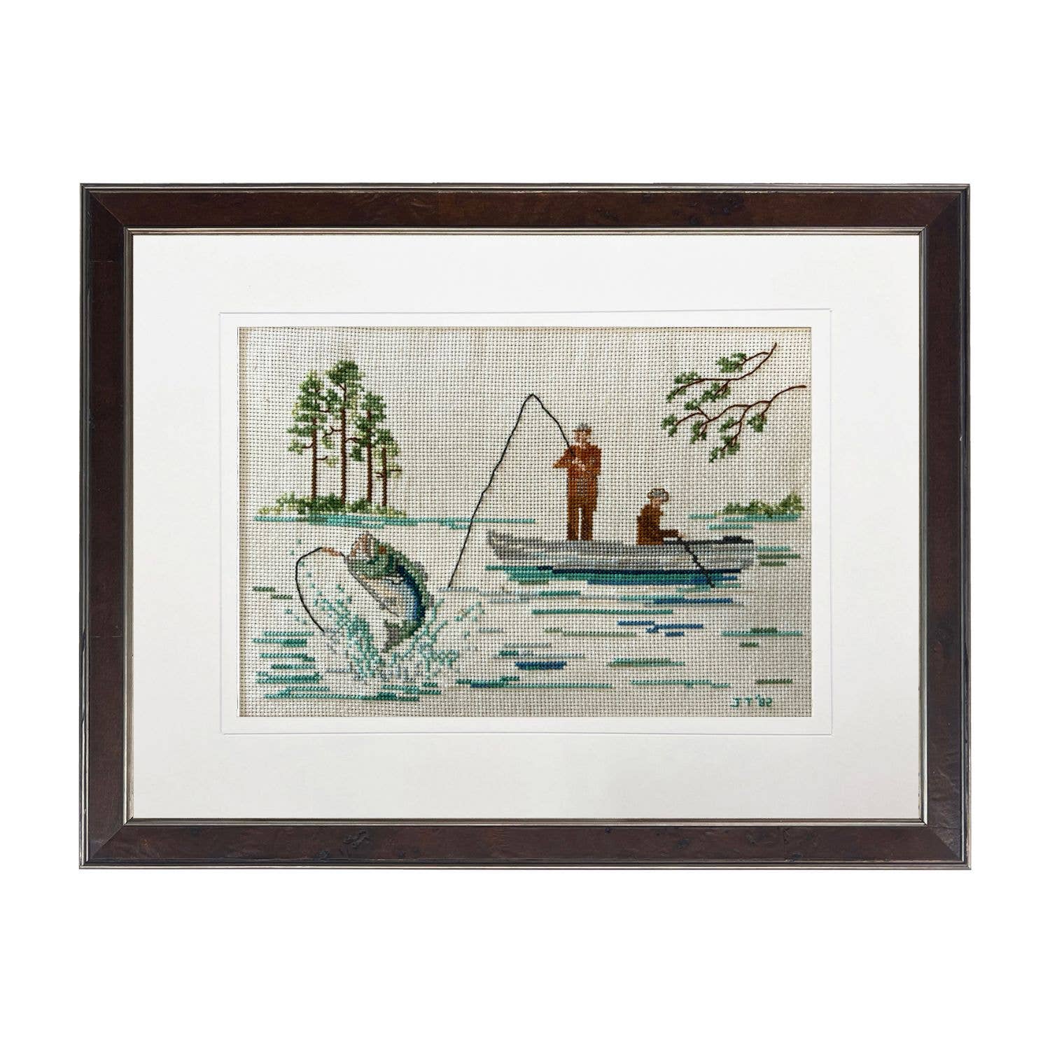 Vintage Fishing Cross Stitch