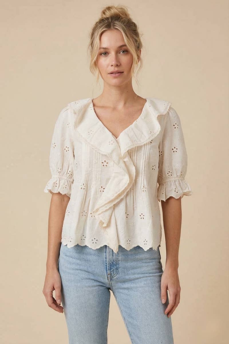 Vivian Ruffle Blouse