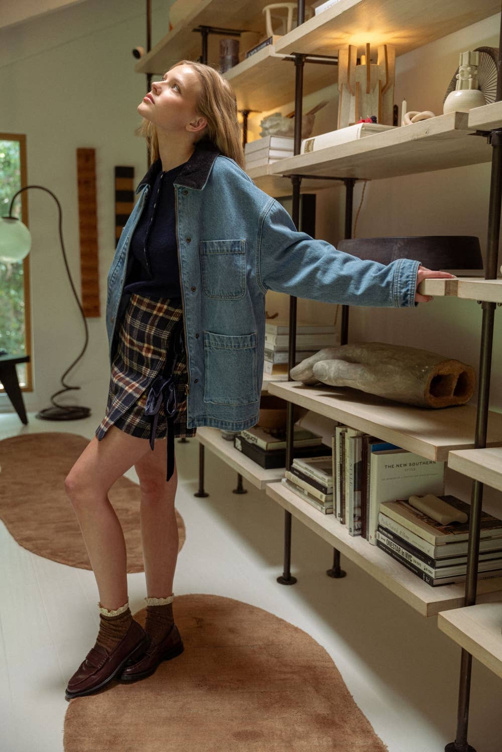 Corduroy Collar Denim Utility Jacket