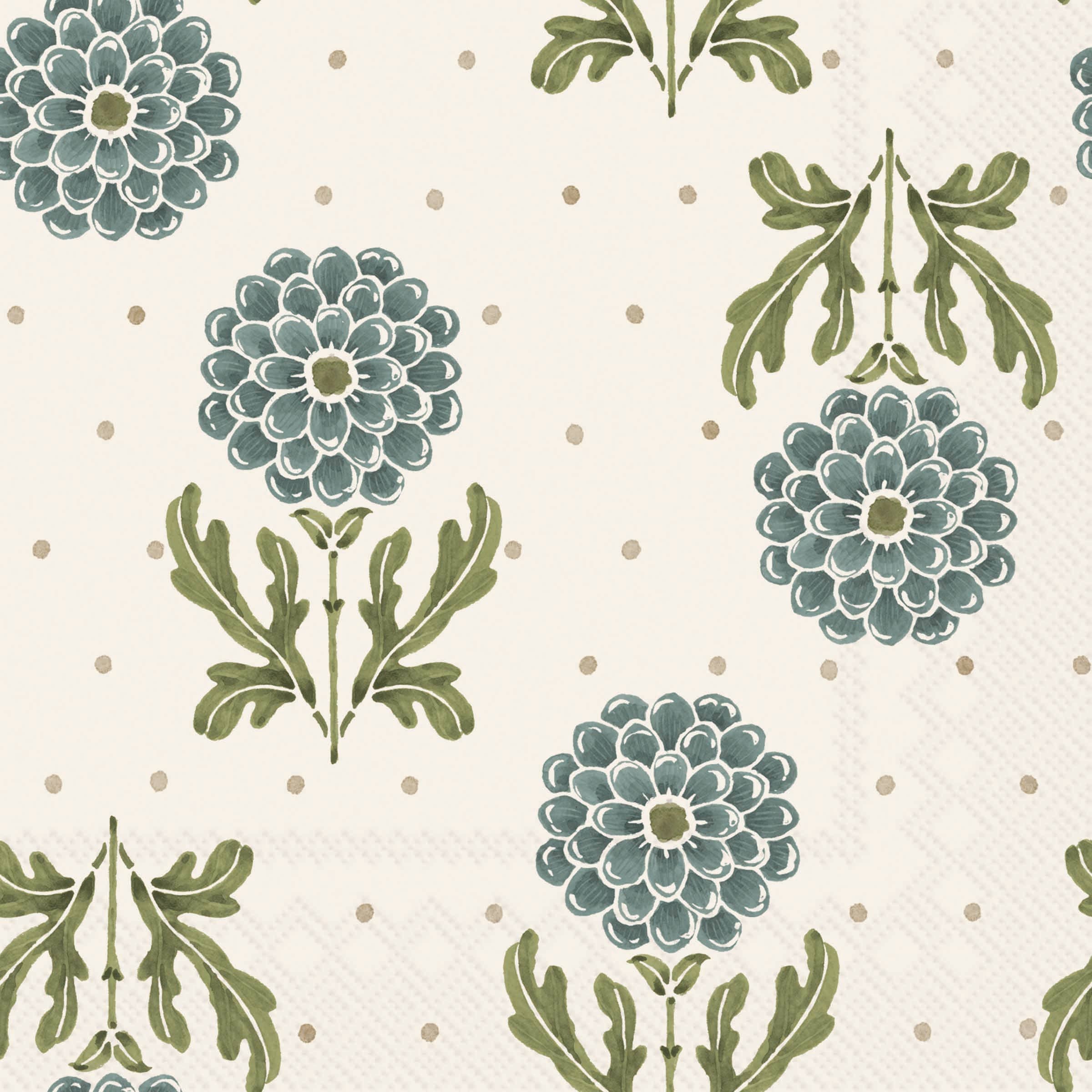 Simple Flower Cocktail Napkins