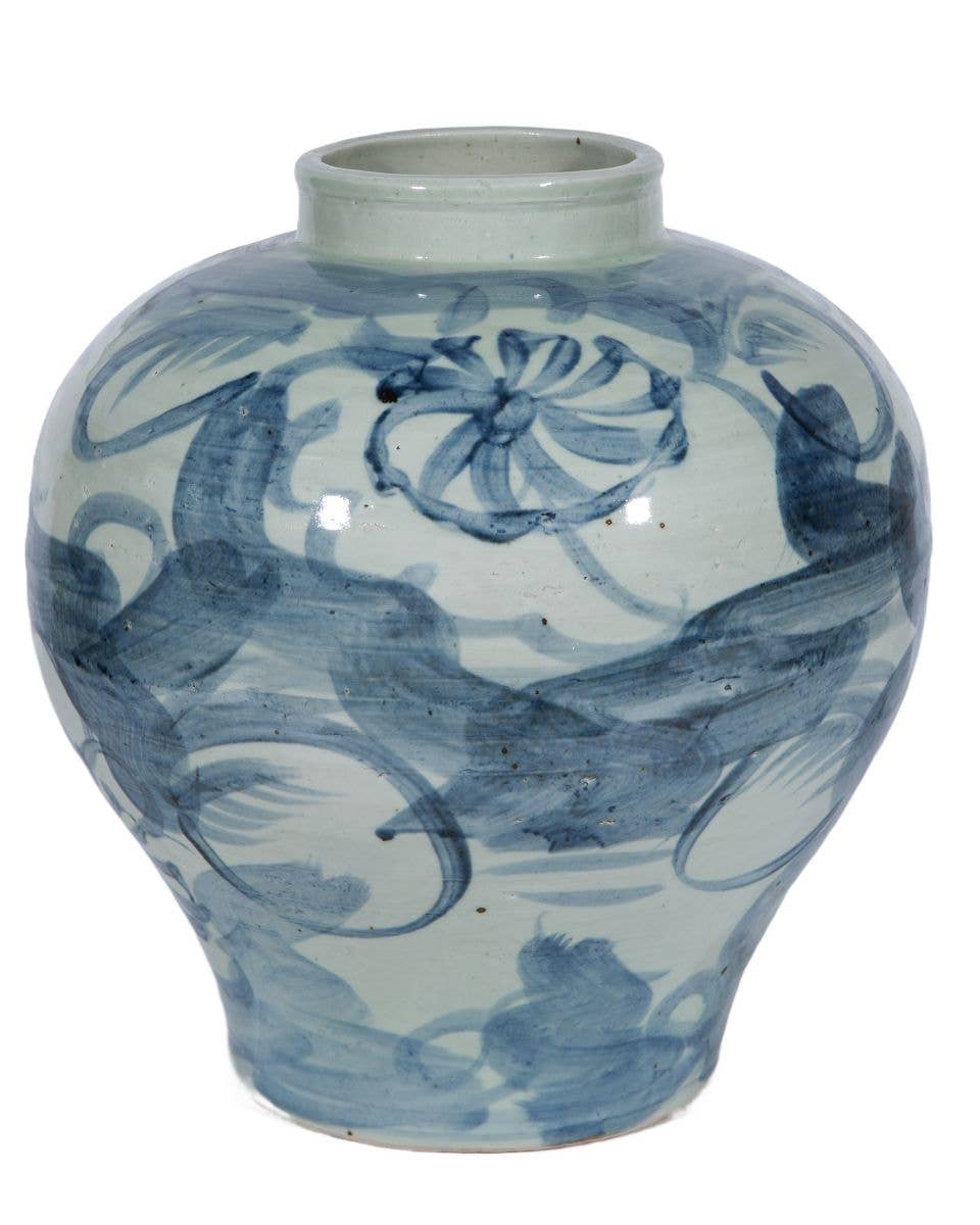 Silla Flower Narrow Neck Jar