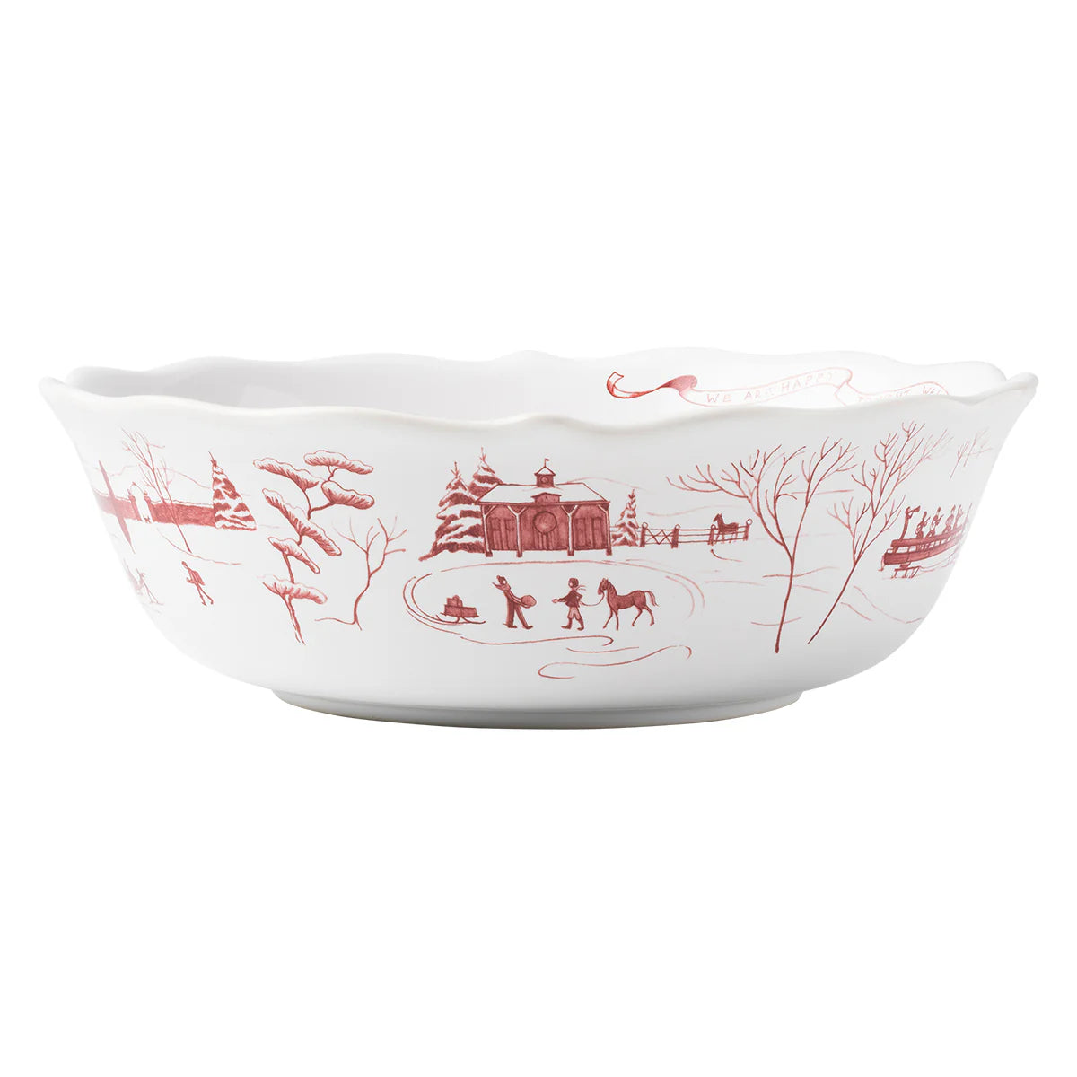 Country Estate Winter Frolic Serving Bowl 10"