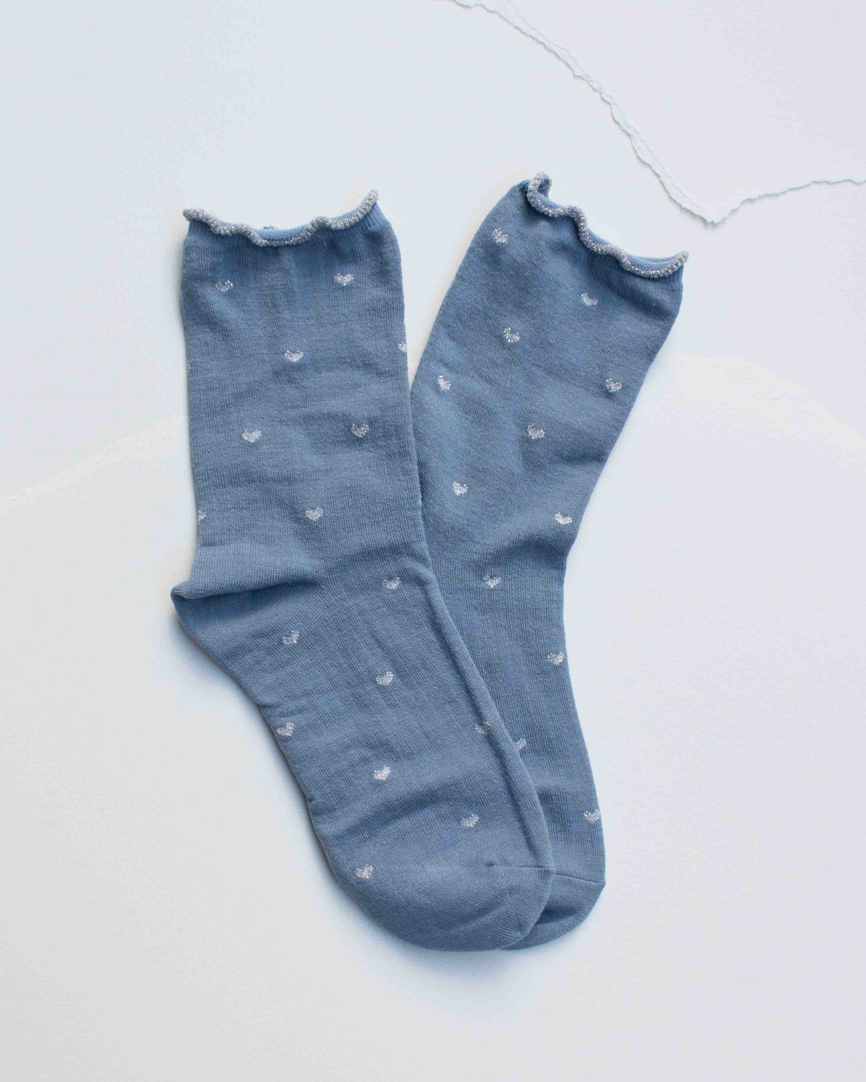 Mini Heart Ruffle Socks