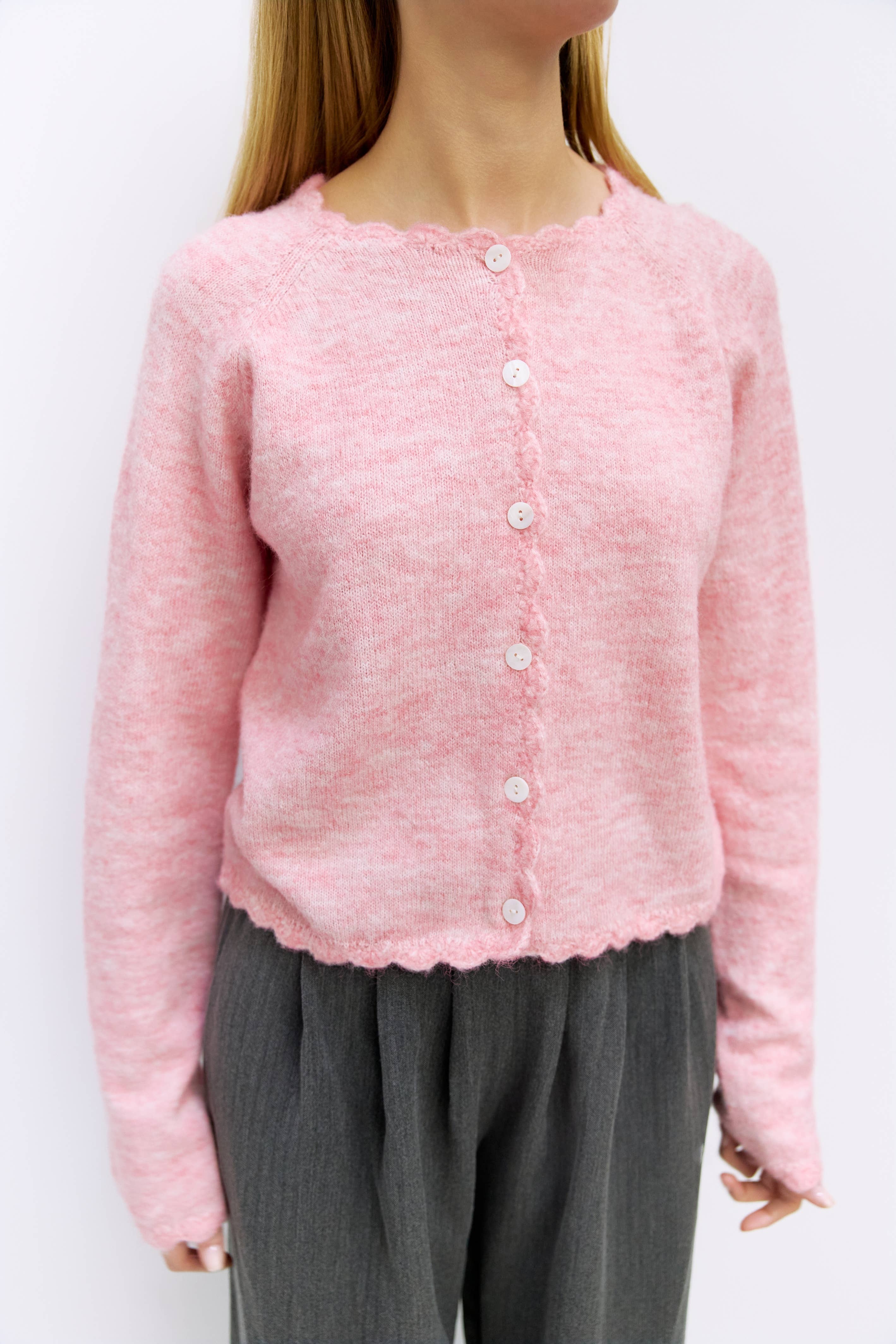 The Tiffany Cardigan | Scallop Edge Cardigan