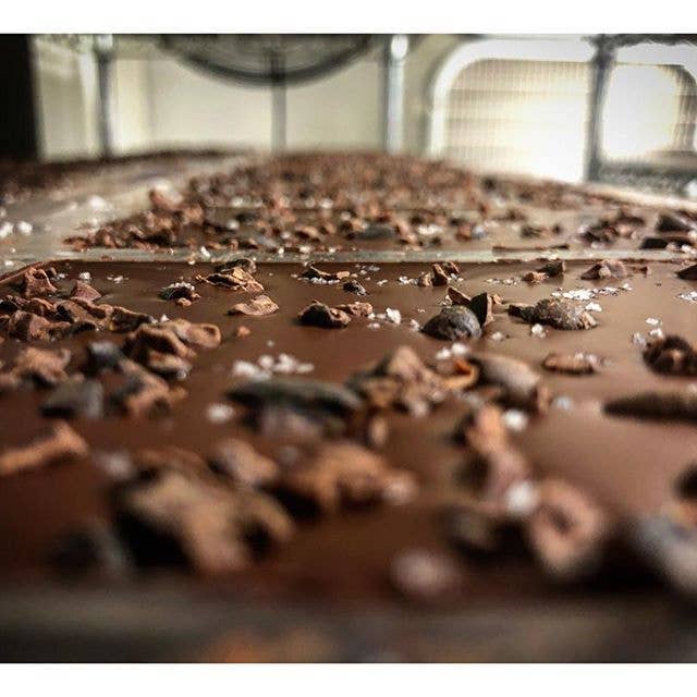 Brown Butter Nibs & Sea Salt 73% Dark Chocolate