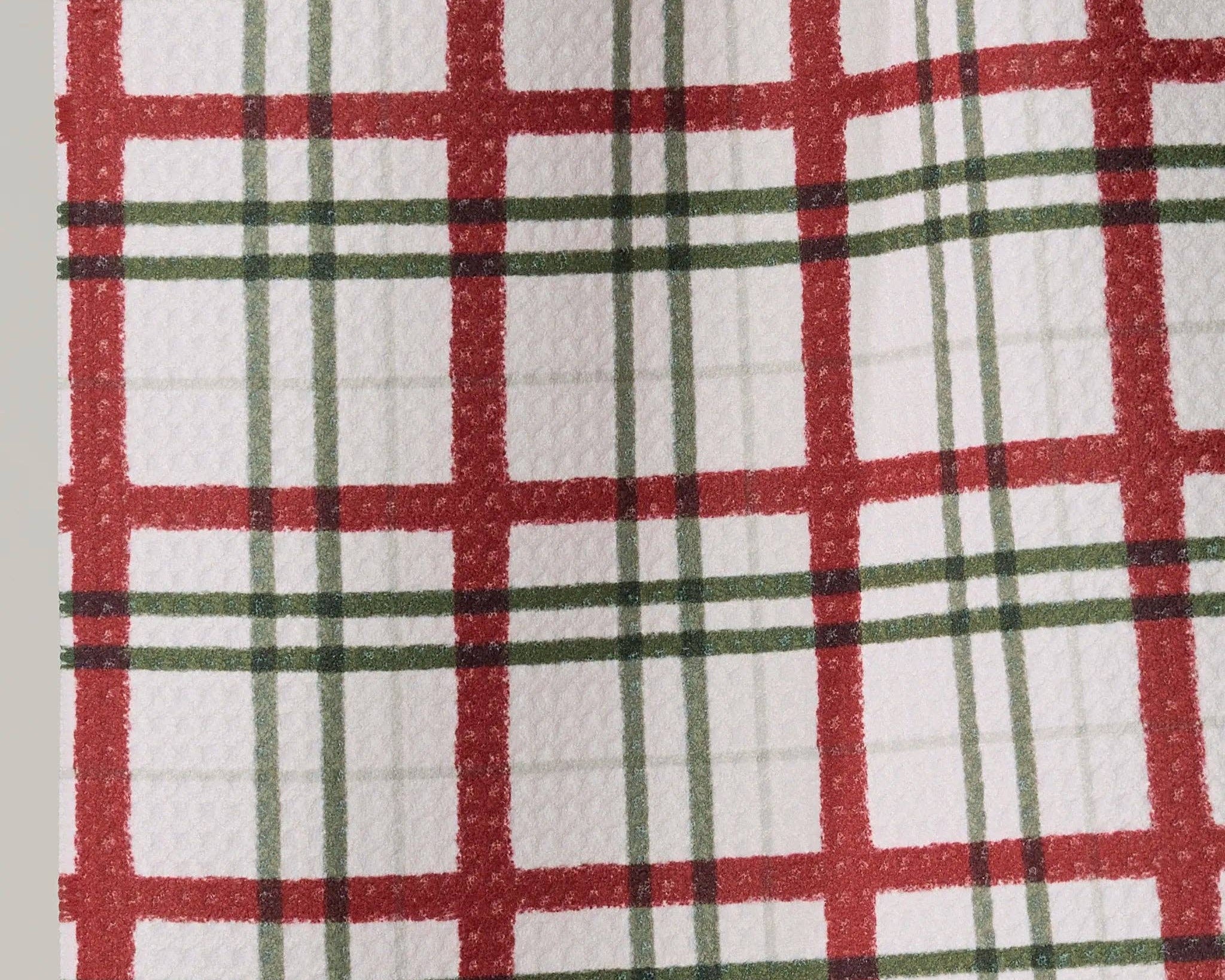 Ribbon Plaid Mini Towel