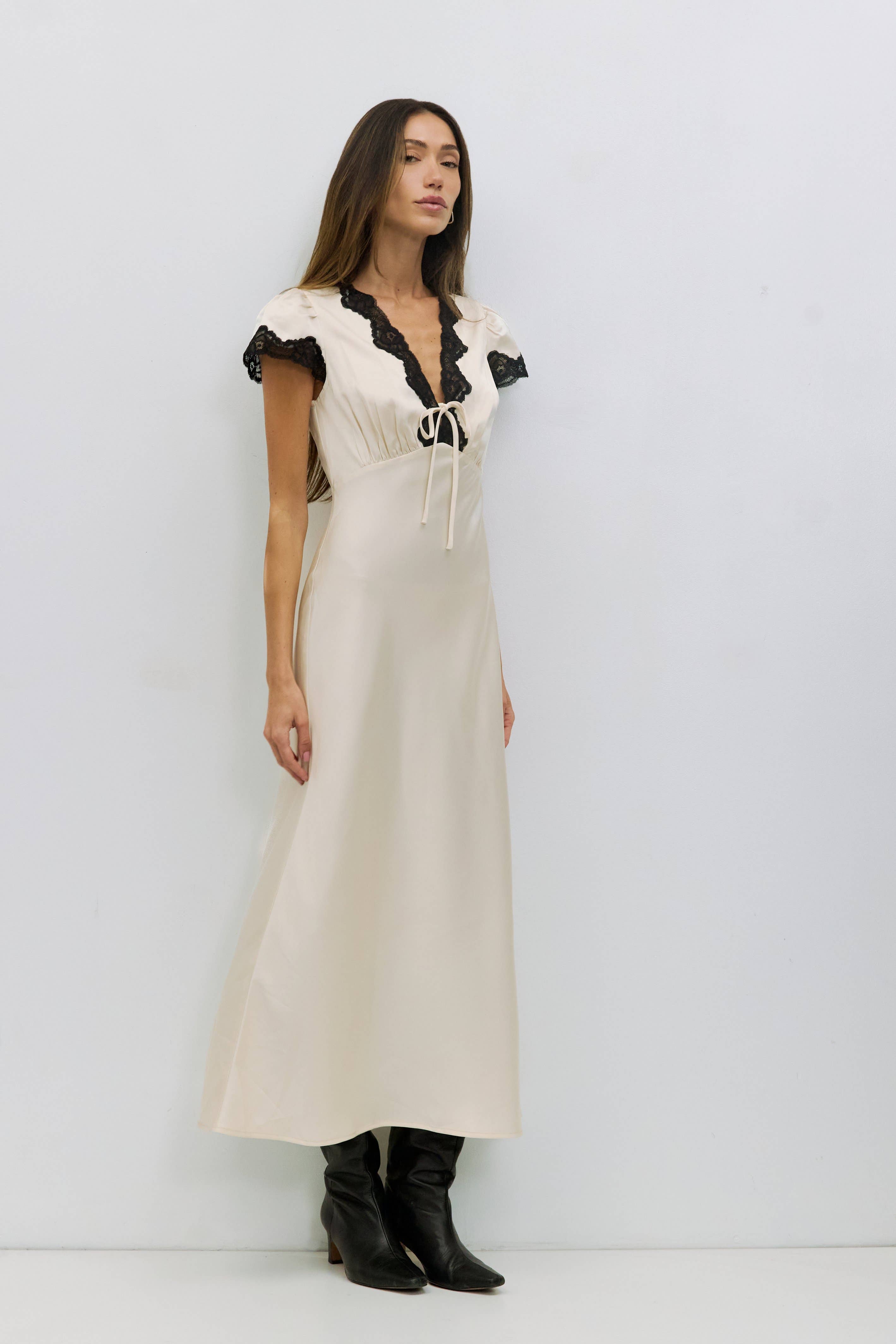 The Vivienne Dress Cream