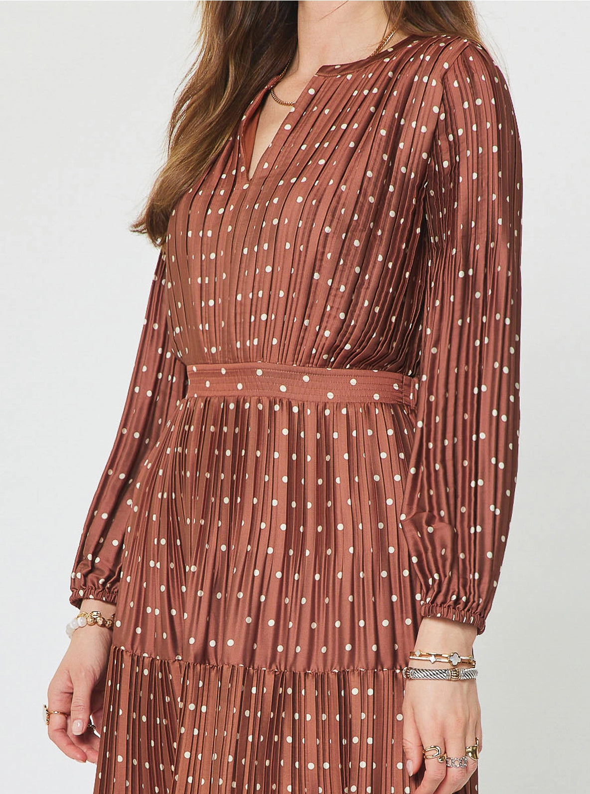 Genevieve Pleated Dress