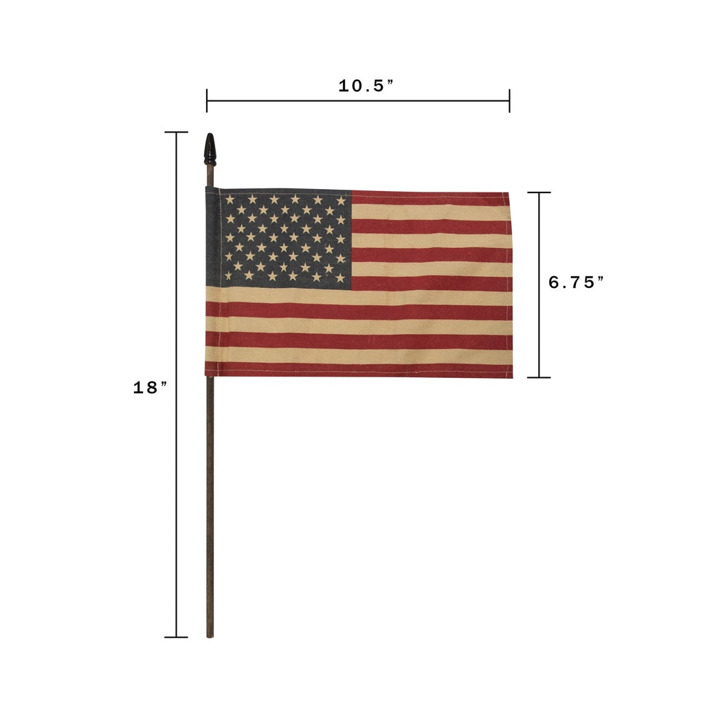 Teastained USA Flag Pick