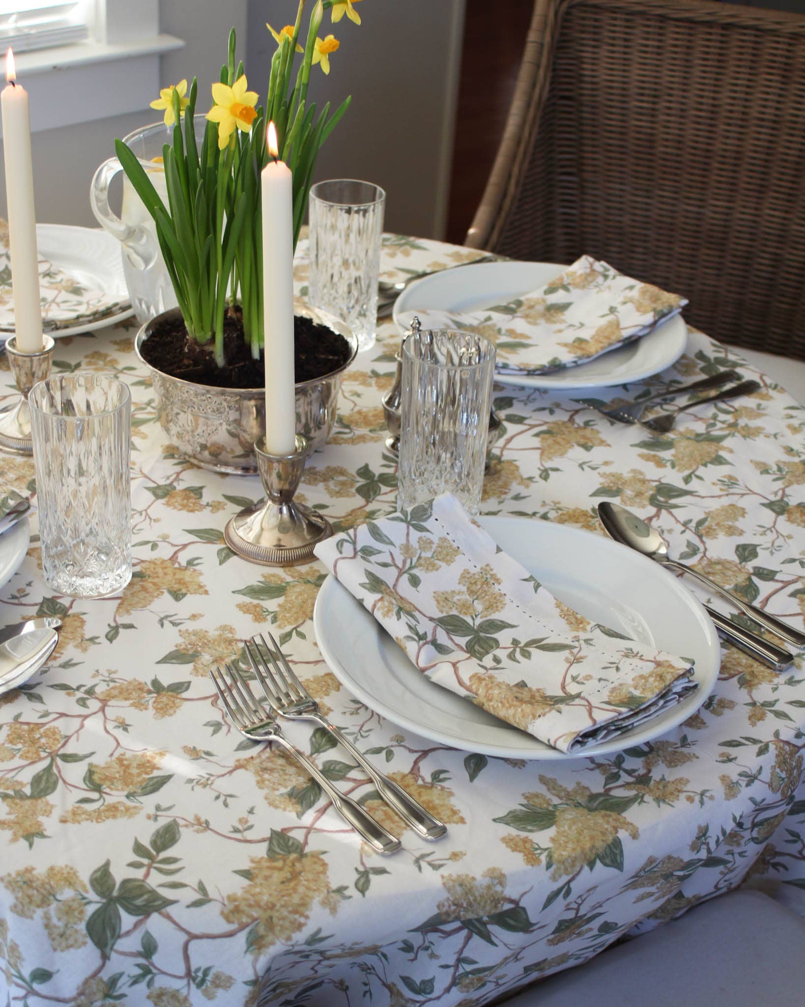 Hyacinth Marigold Cotton Napkin