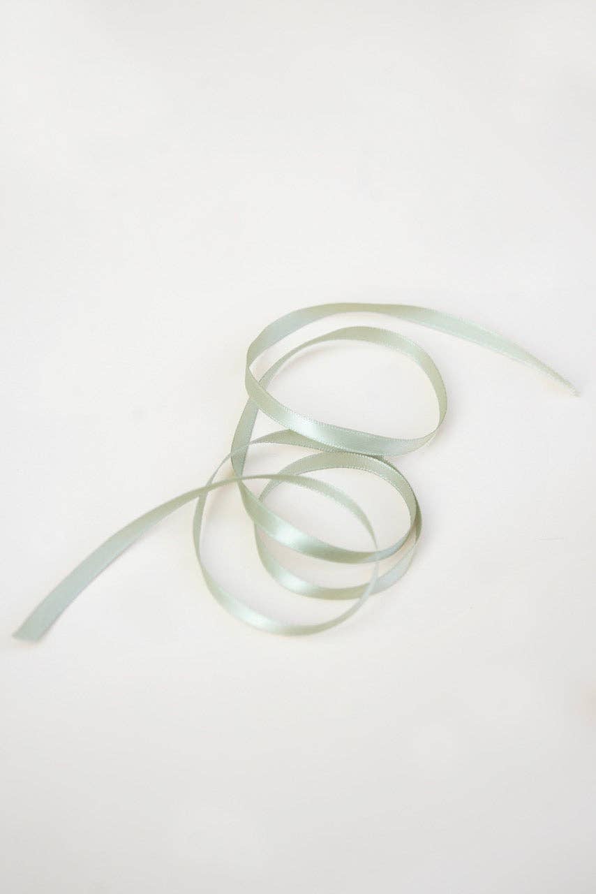 Leaf Green Satin Ribbon