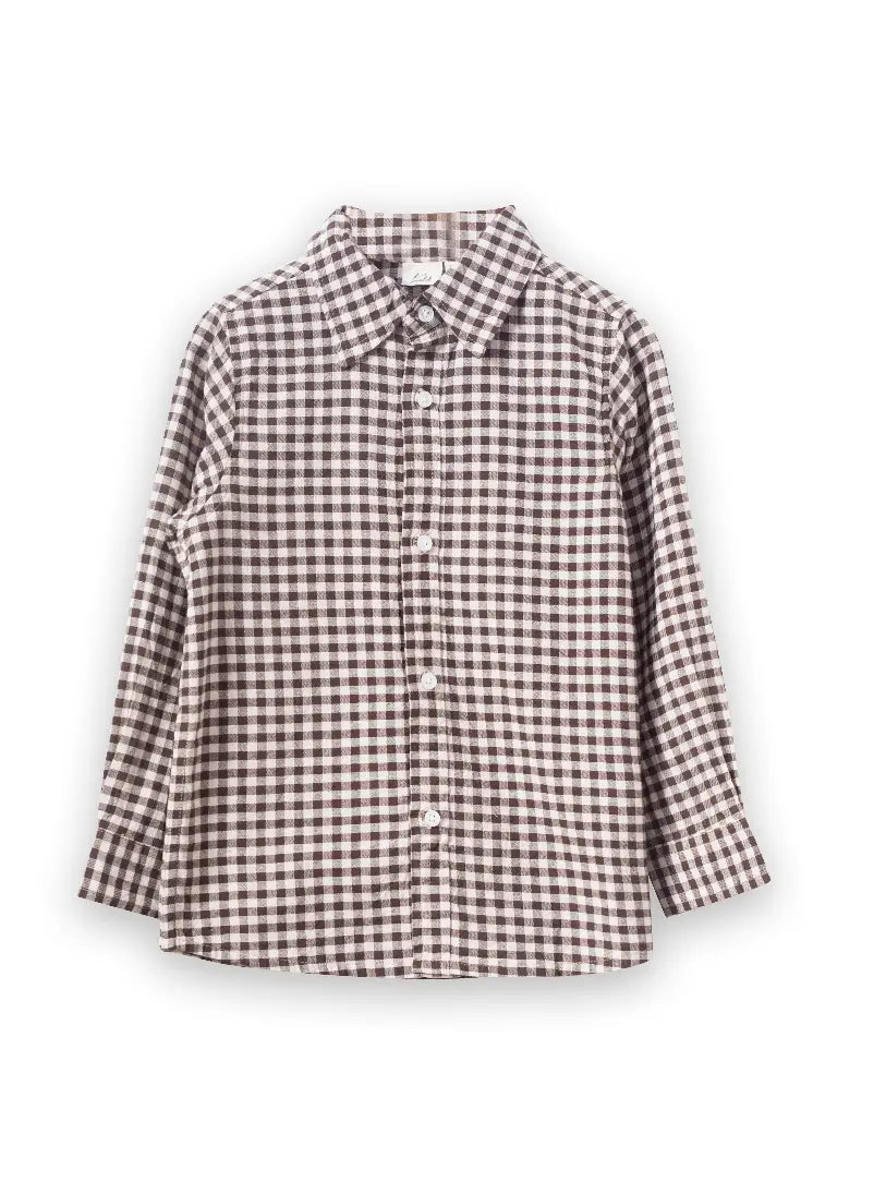 Collar Shirt | Walnut Check