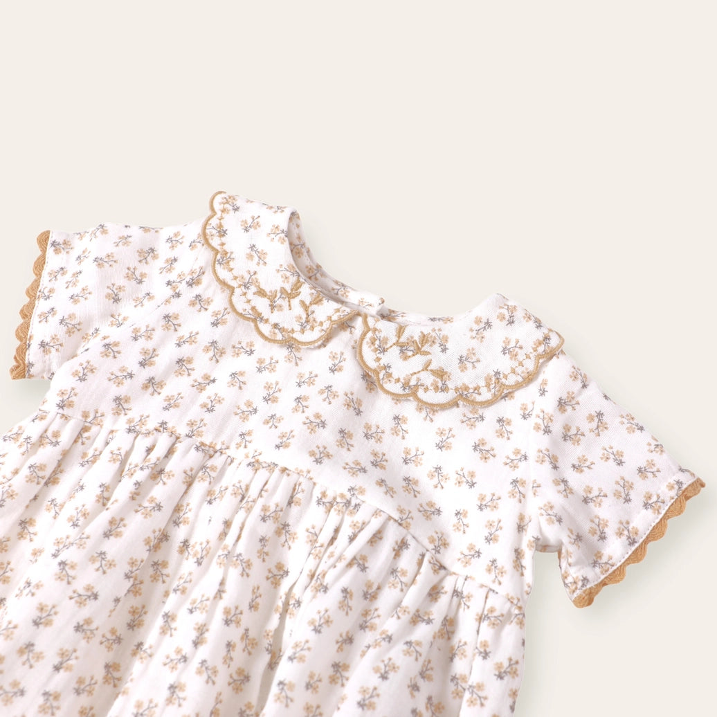 Emilia Ditsy Floral Baby Dress + Bloomer