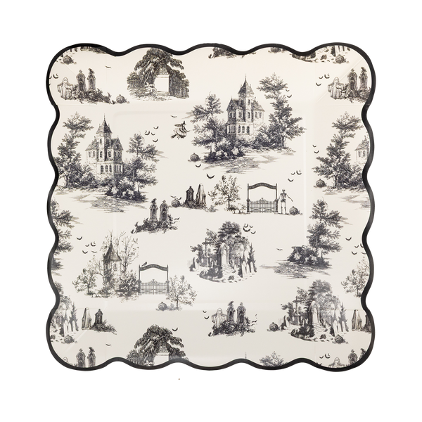 Halloween Toile Plate