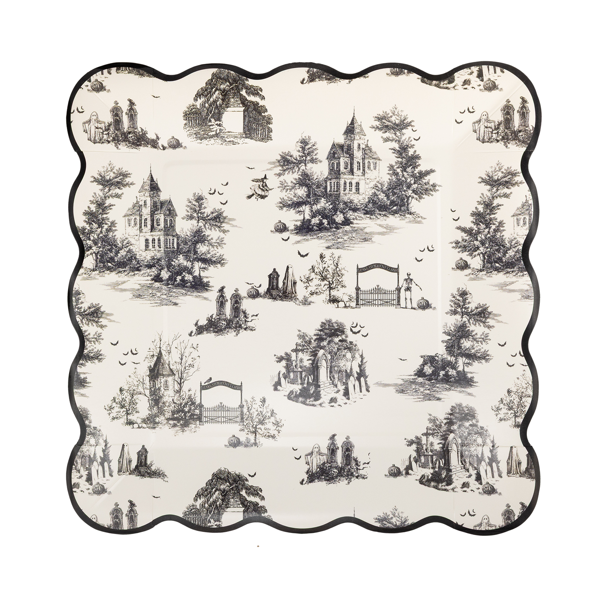 Halloween Toile Plate
