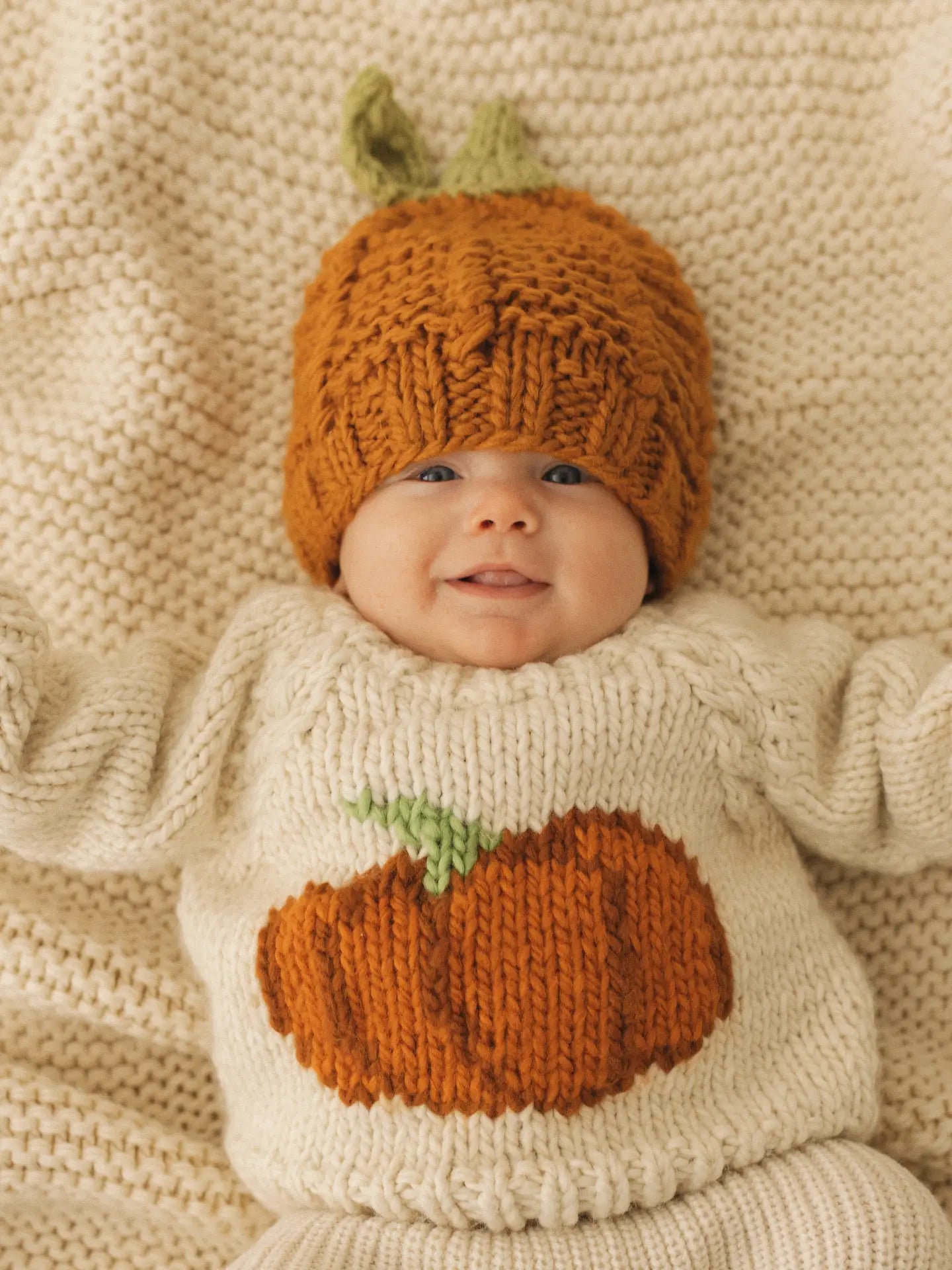 Pumpkin Crew Neck Sweater For Baby & Toddler