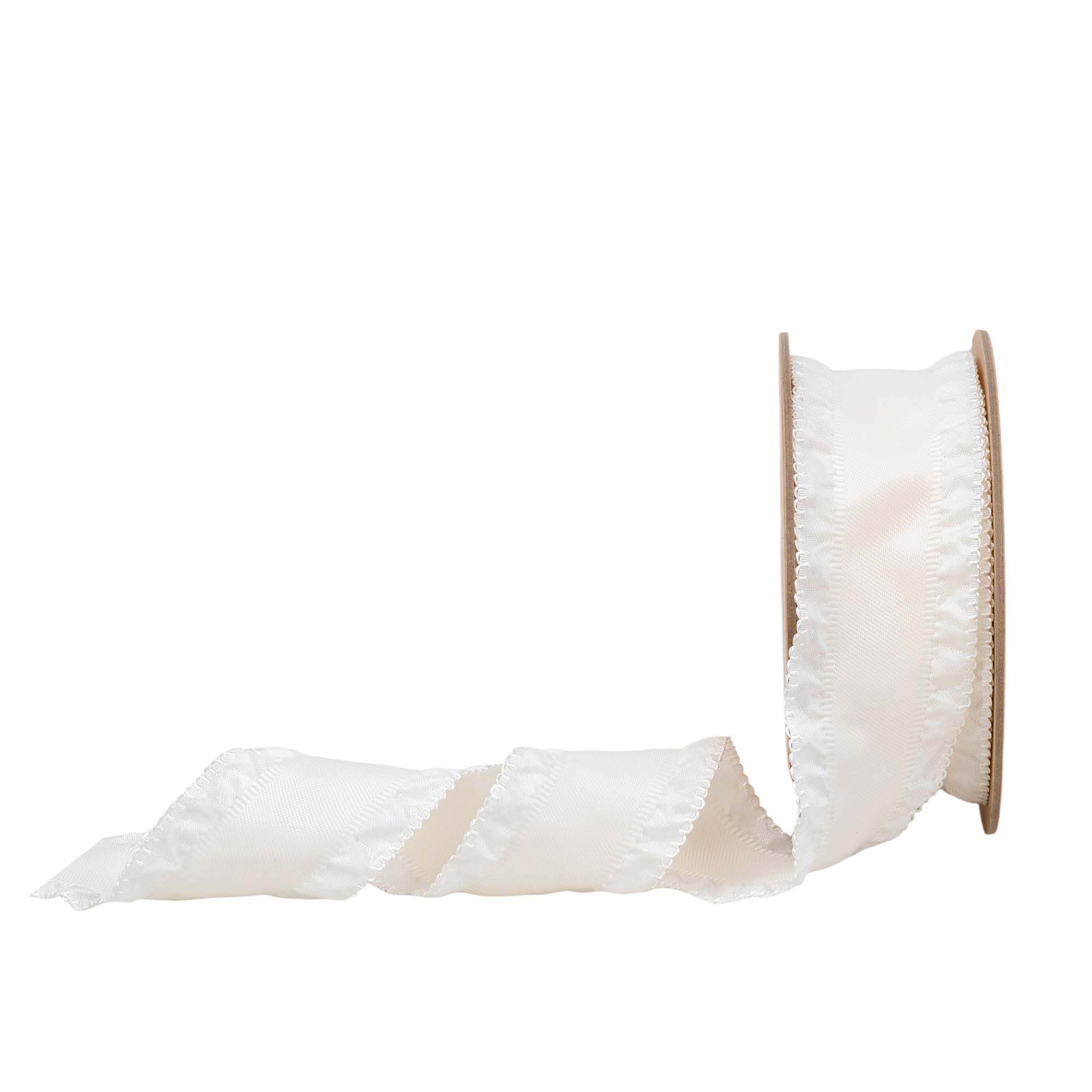 Ruffle Ribbon Ivory