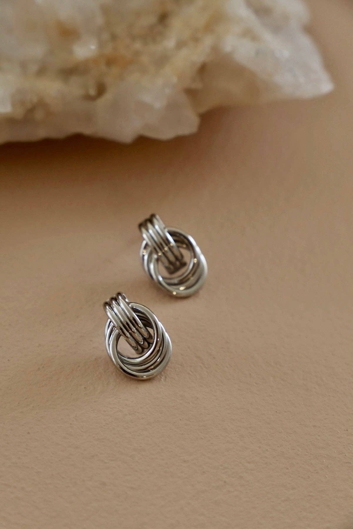 Trinity Knot Studs Silver