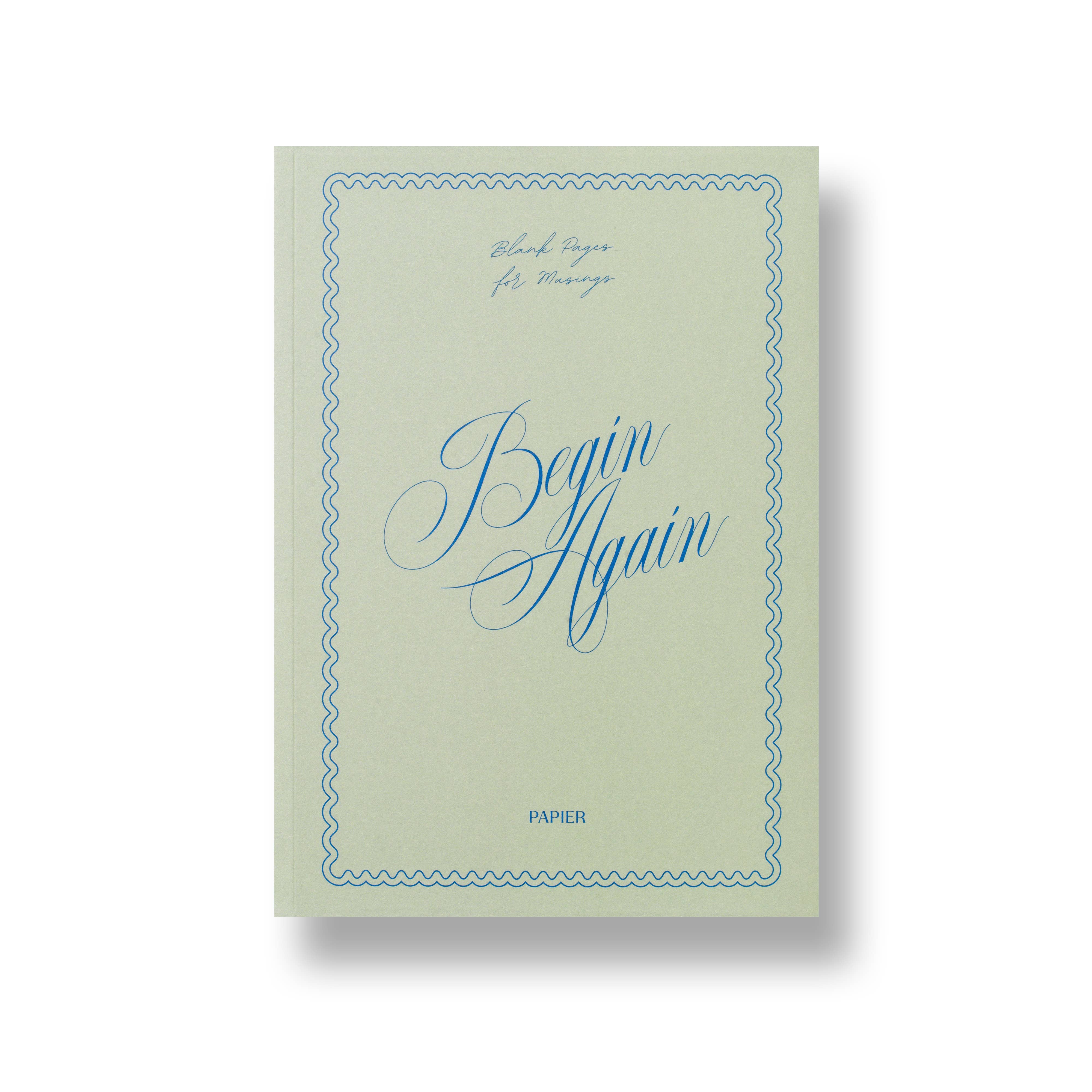 Begin Again Lined Notebook