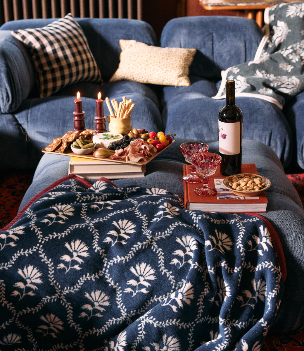 Floral Trellis Blanket