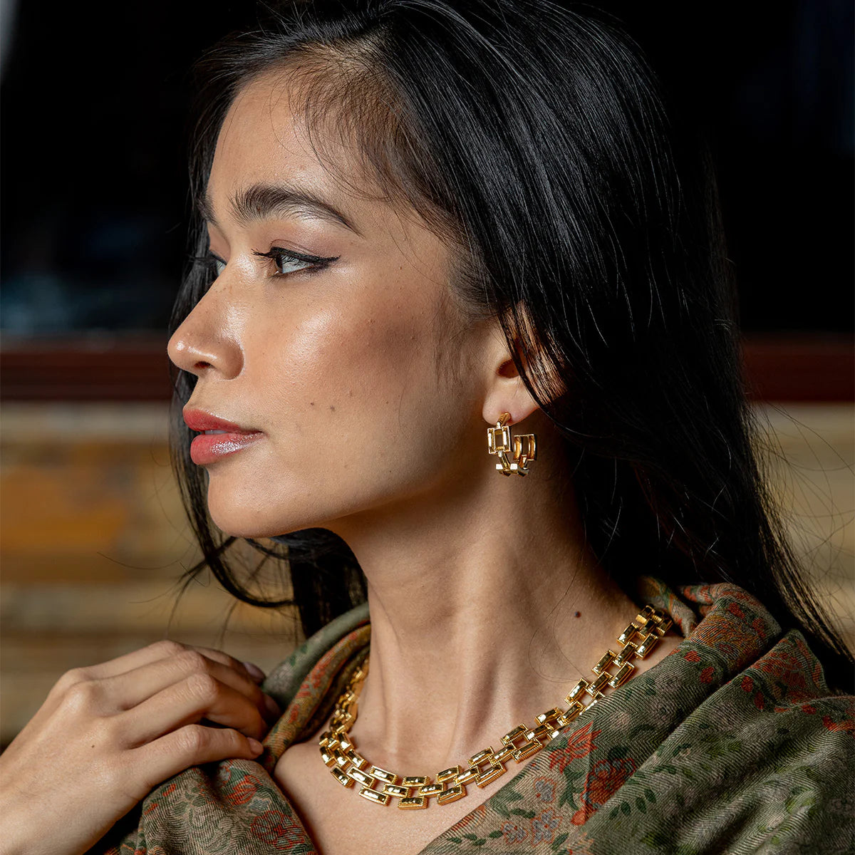 Pathway Hoop Earrings