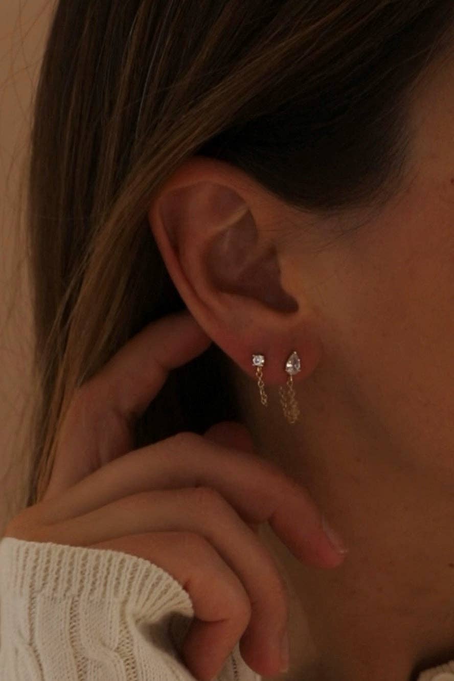 Noelle Chain Wrap Earrings