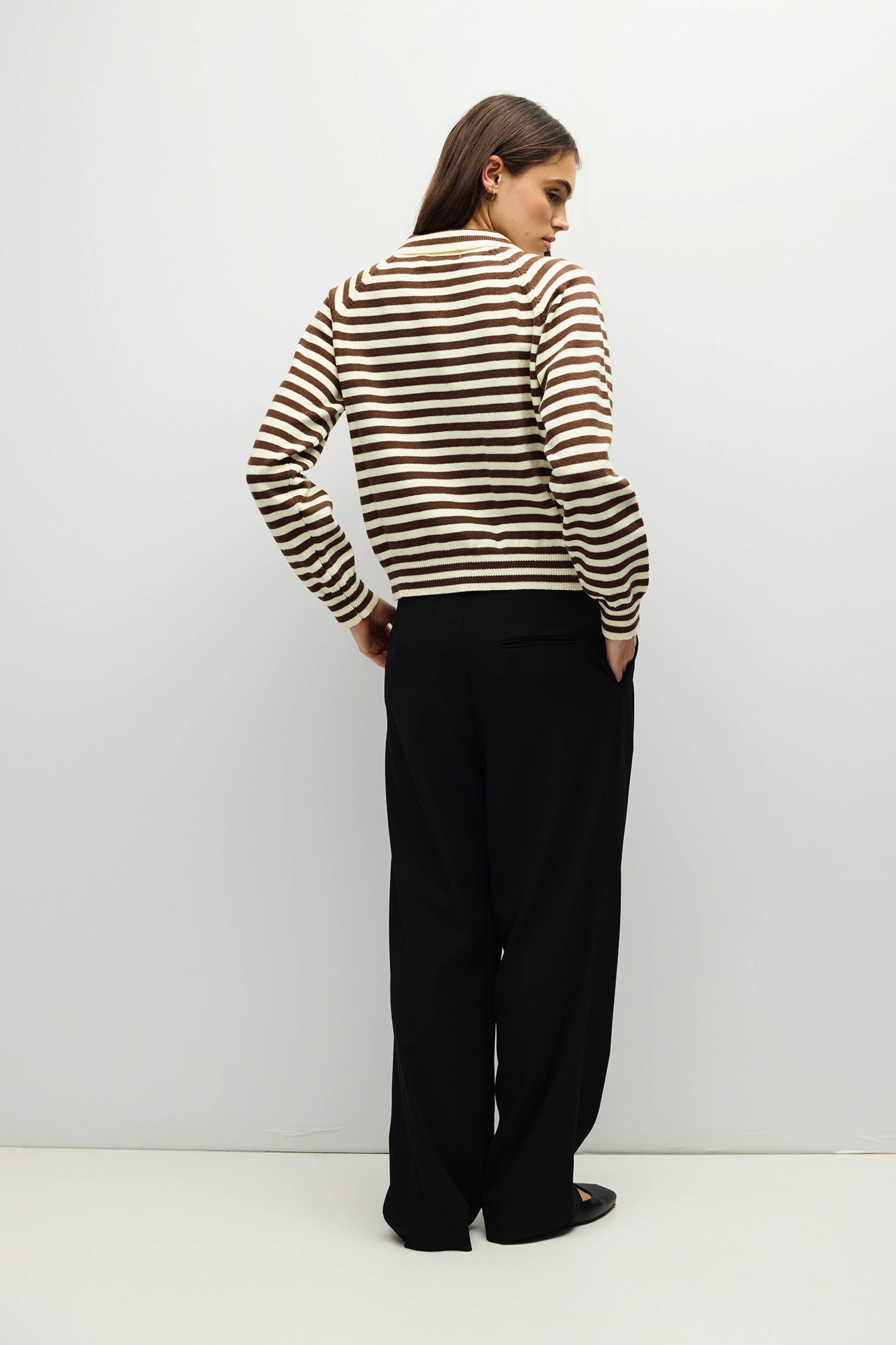 Lena Striped Cardigan