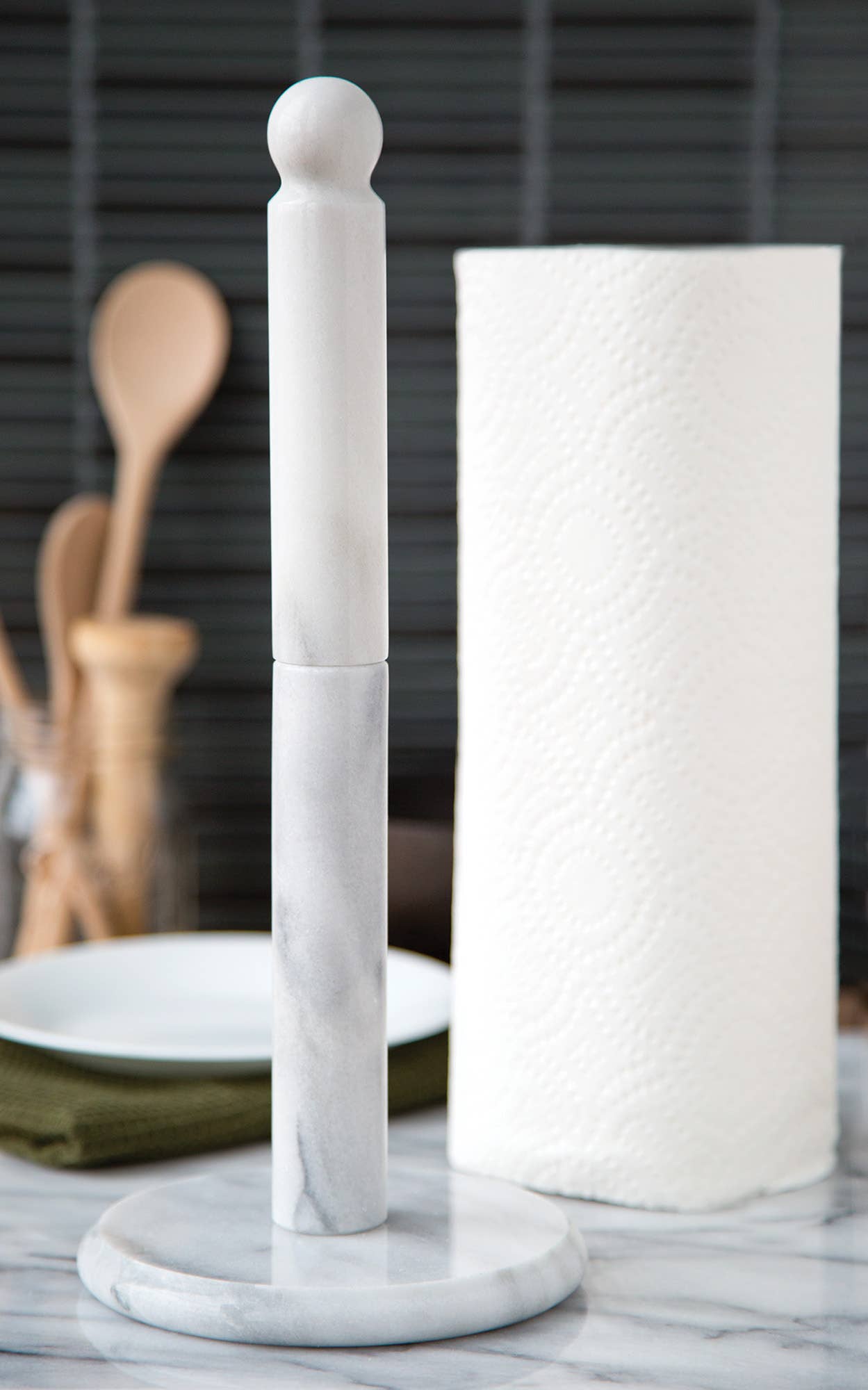 Marble Paper Towel Holder