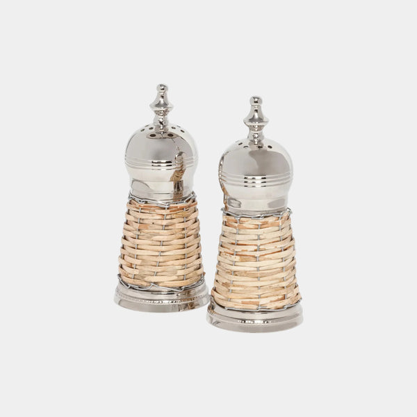 Cap Ferrat Rattan Covered Salt & Pepper Shaker