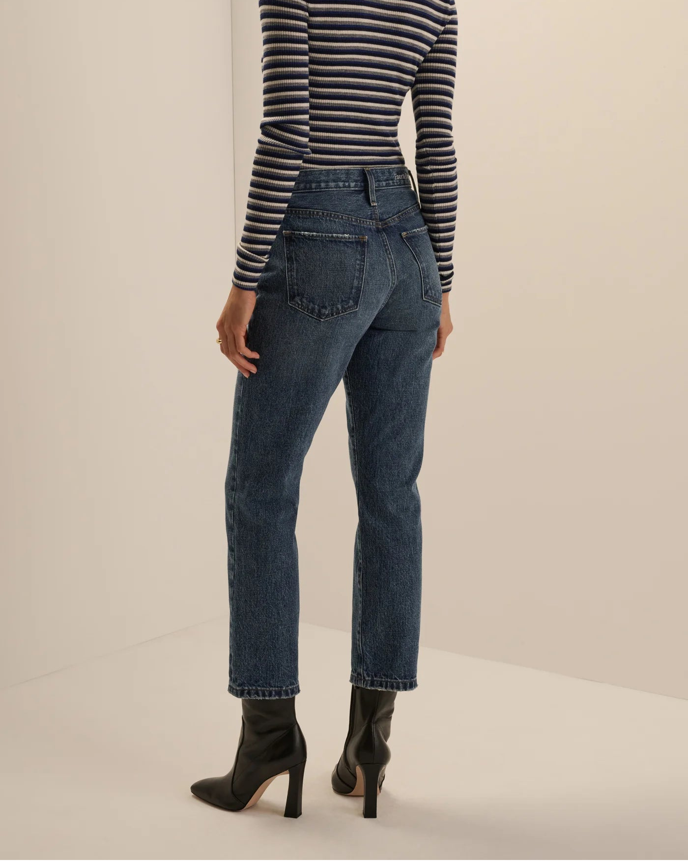 Dot Straight Ankle Jean