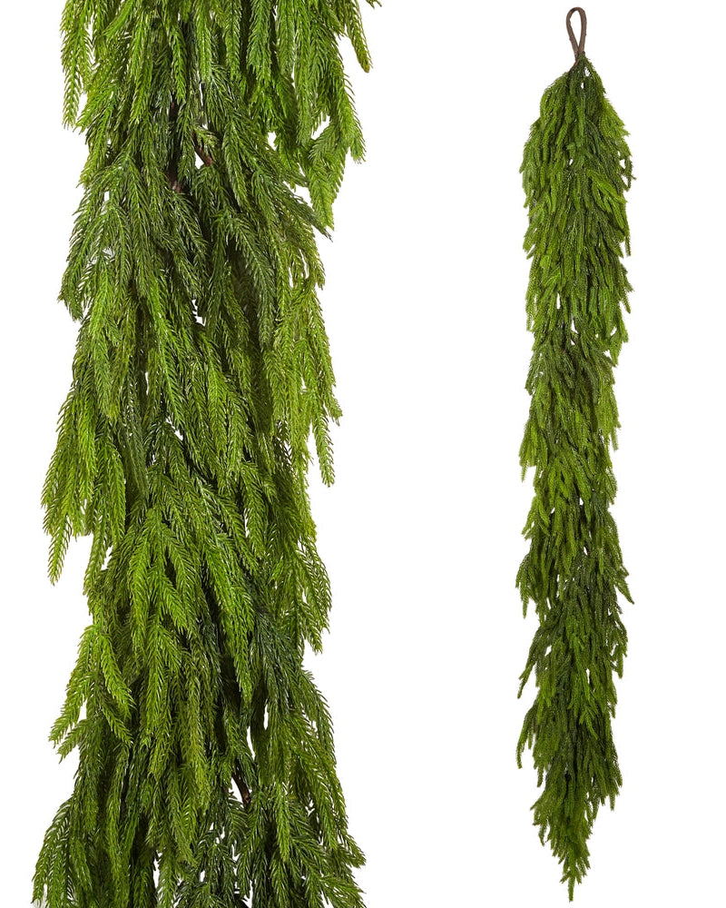 Real Touch Norfolk Pine Garland 6'