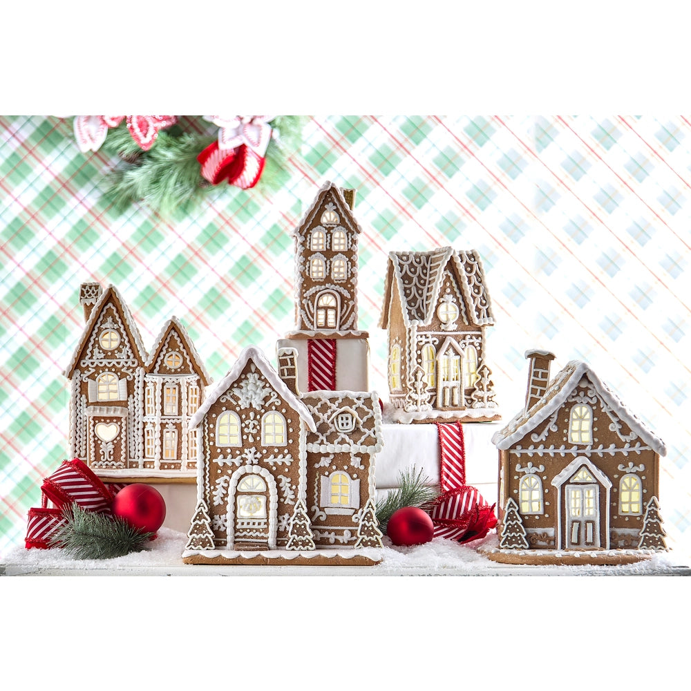 Gingerbread House Lighted 12.5"