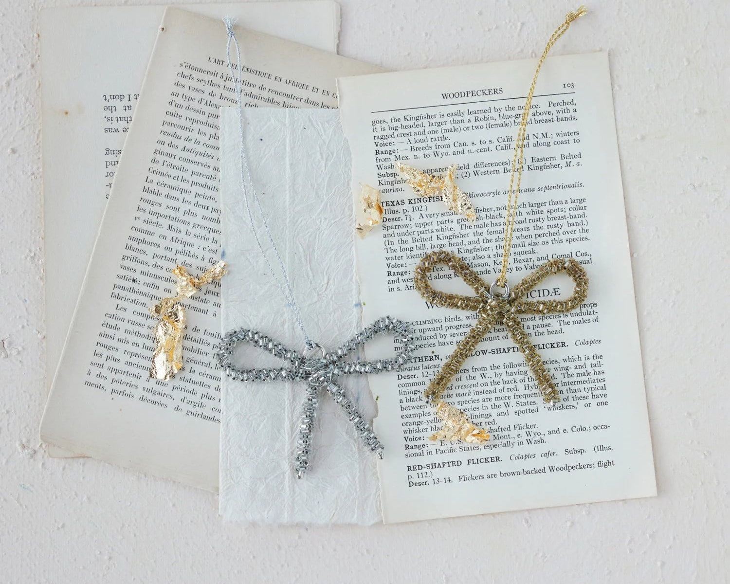 Glass Bead Bow Ornament