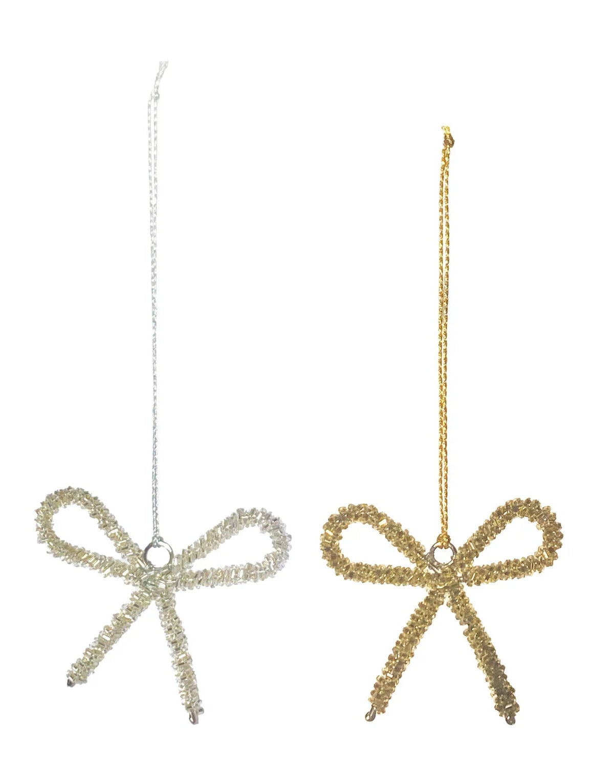 Glass Bead Bow Ornament