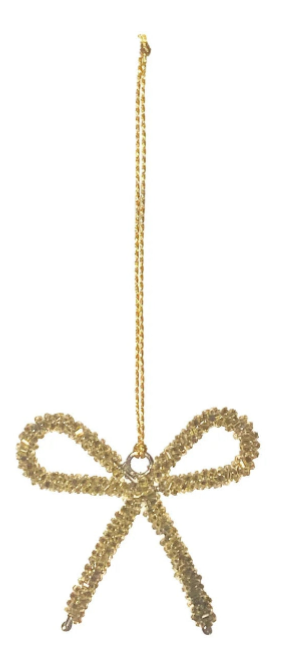 Glass Bead Bow Ornament
