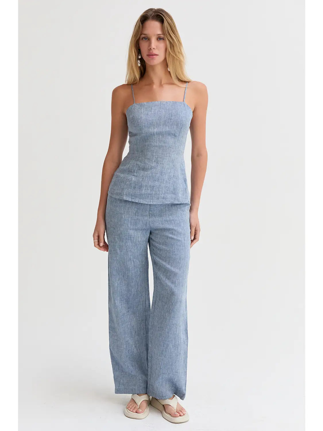 Helen Linen Wide Leg Pants